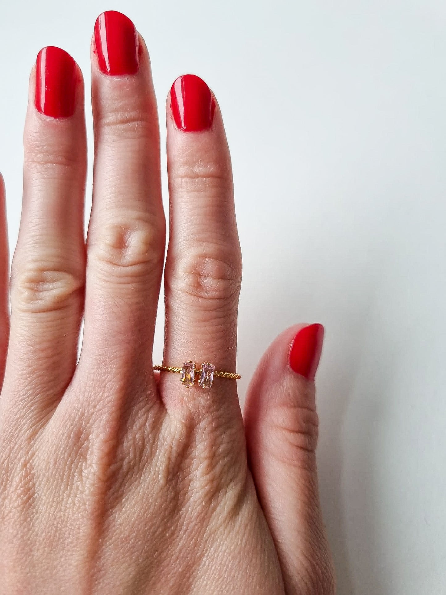 GWITHIAN TWO STONE RING