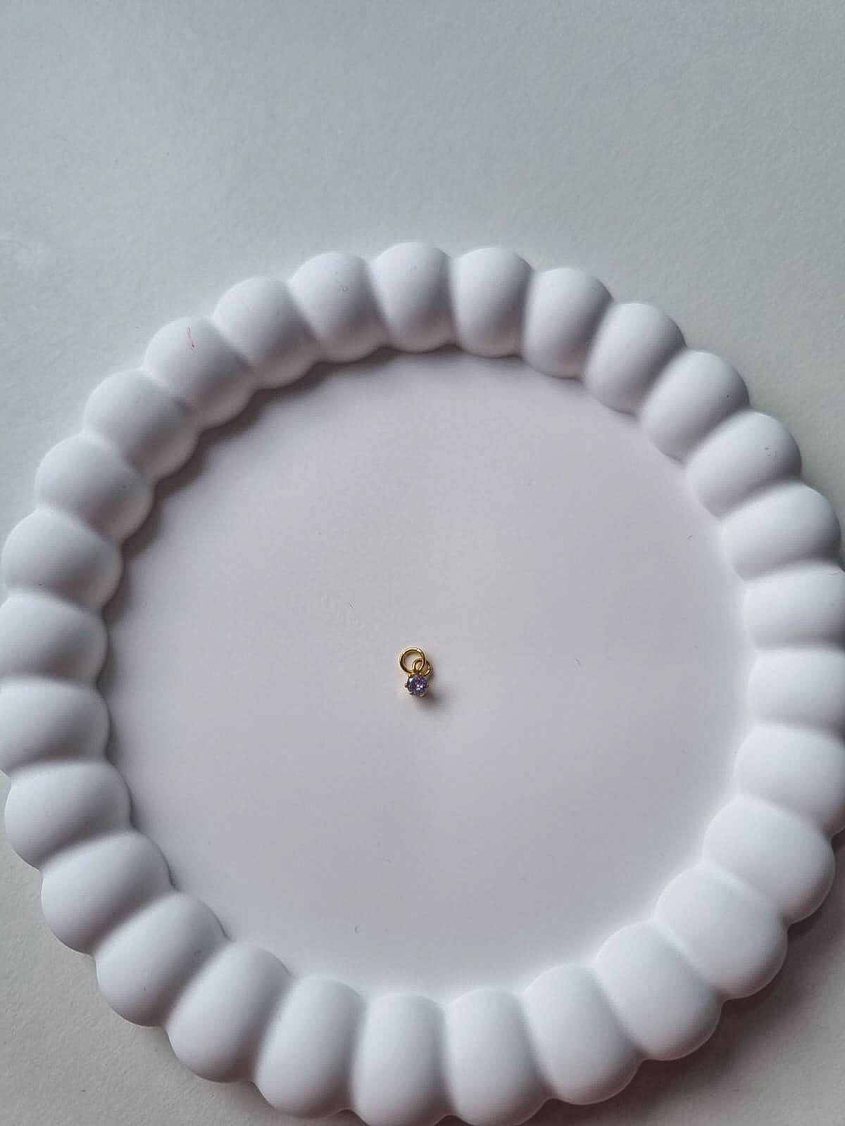 CIRCLE BIRTHSTONE CHARM - JUNE