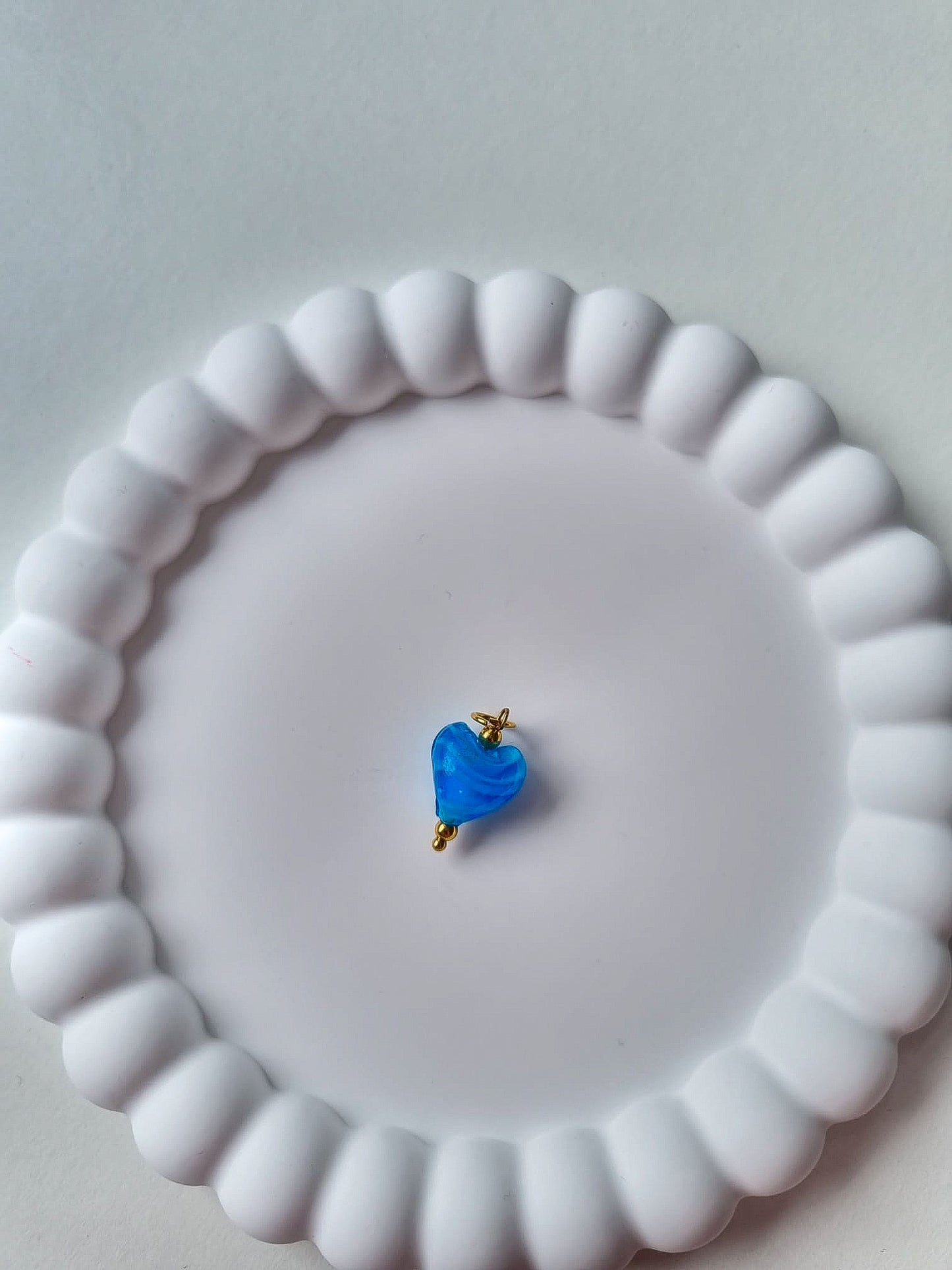 BLUE HEART CHARM