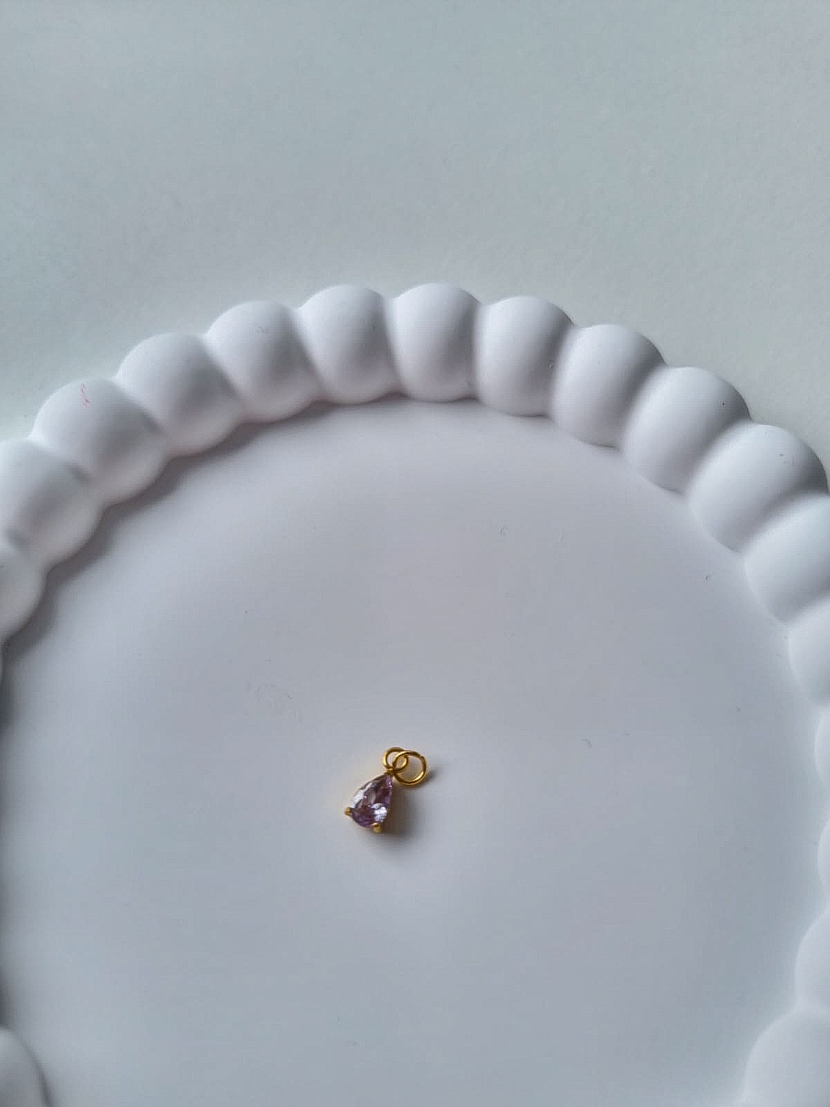 TEARDROP BIRTHSTONE CHARM - JUNE