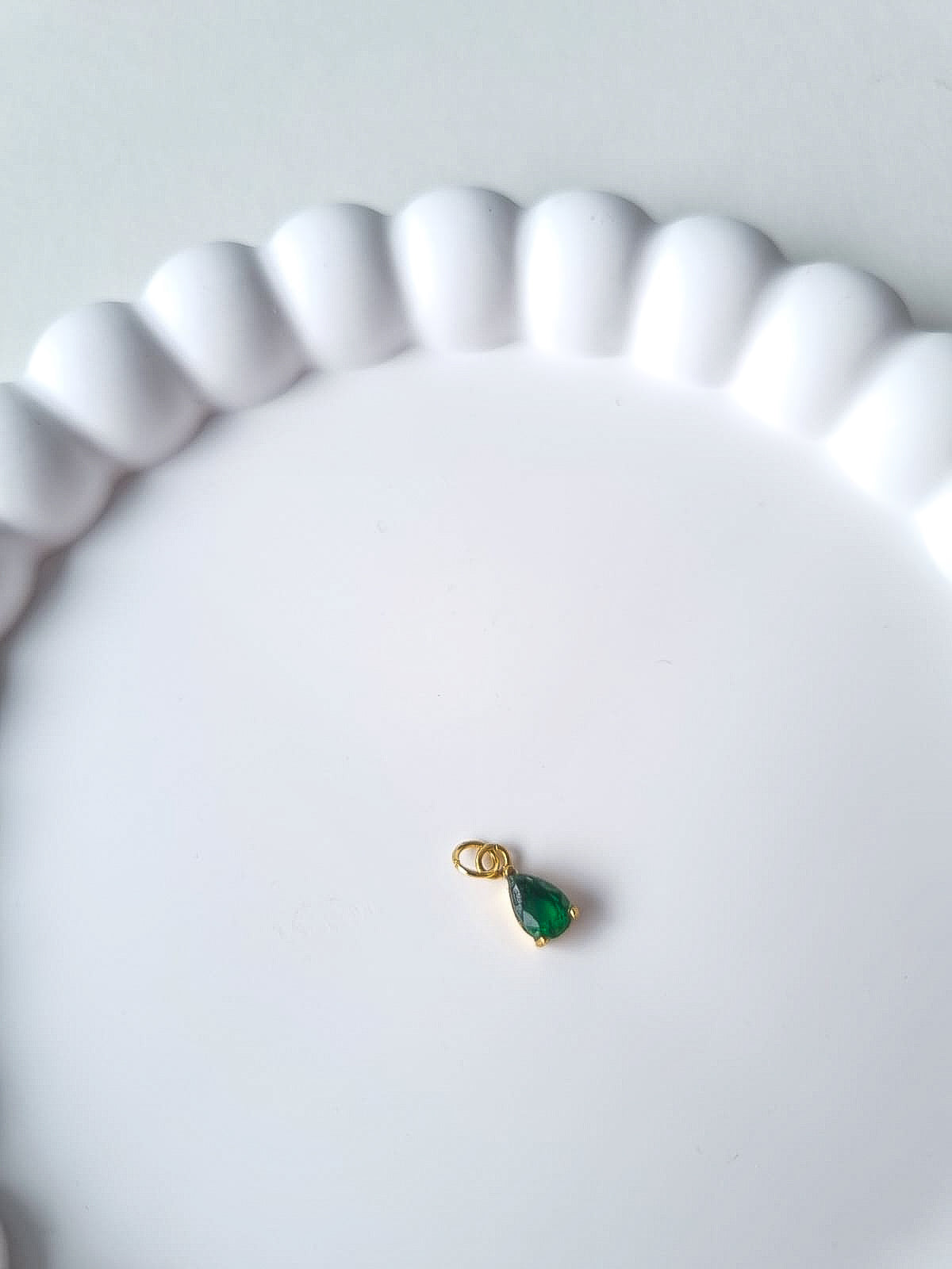 TEARDROP BIRTHSTONE CHARM - MAY