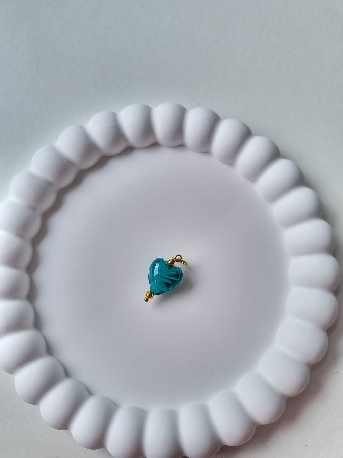 TURQUOISE HEART CHARM