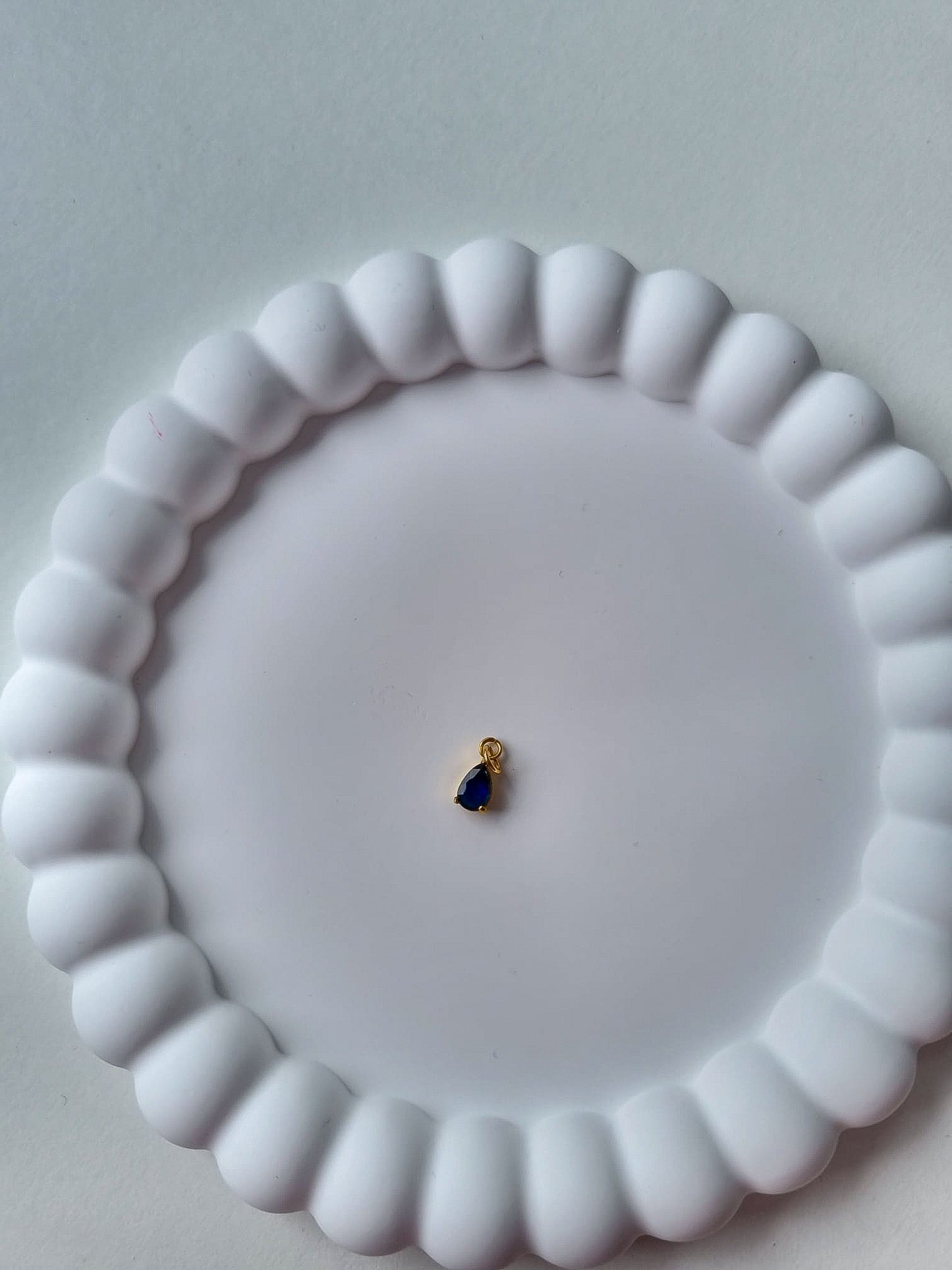 TEARDROP BIRTHSTONE CHARM - SEPTEMBER