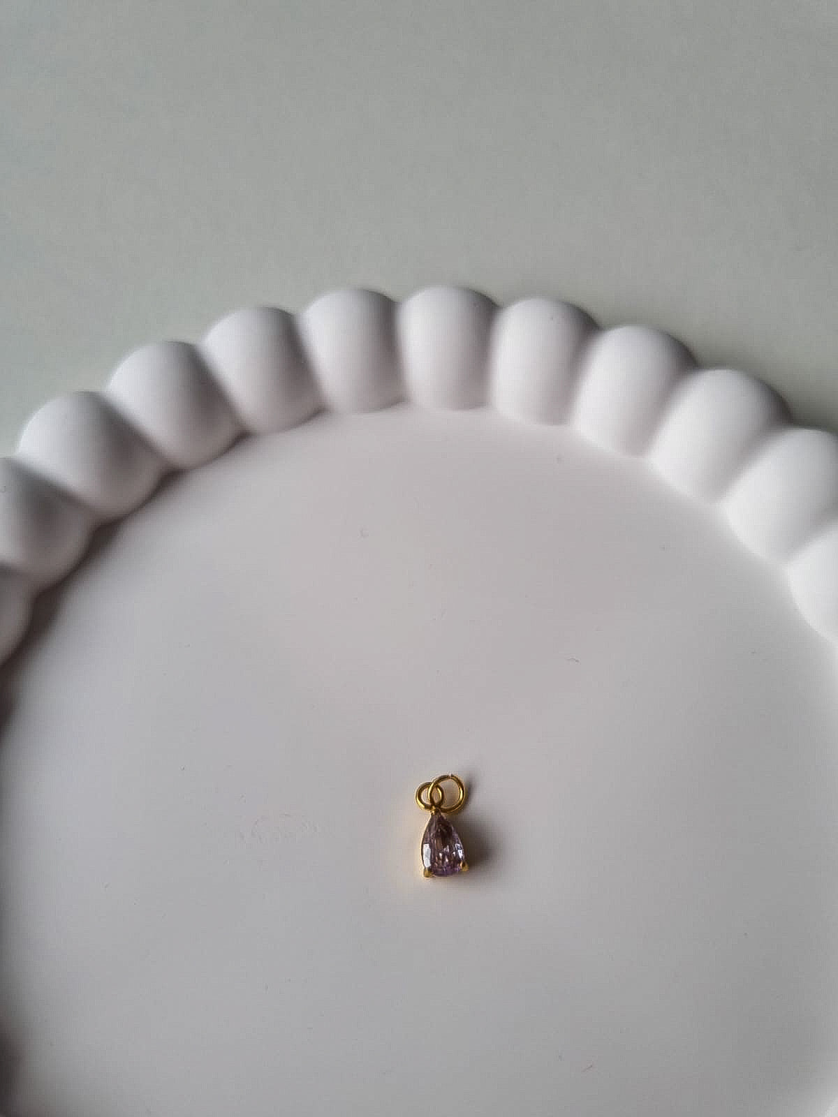 TEARDROP BIRTHSTONE CHARM - JUNE