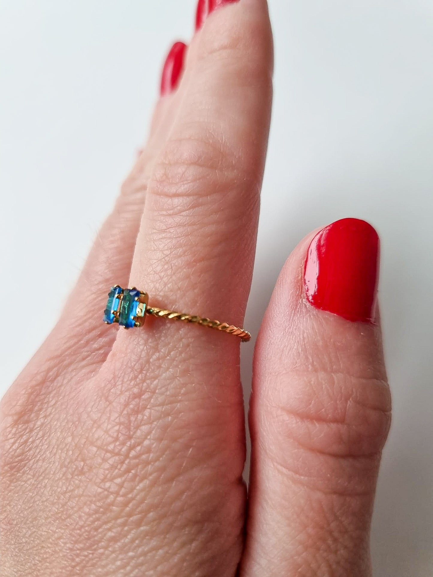 KYNANCE TWO STONE RING