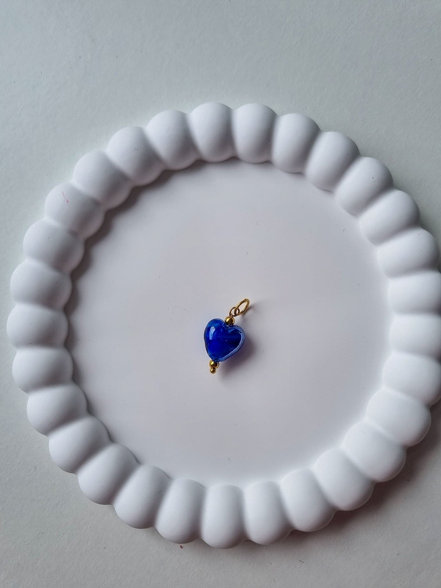 DARK BLUE HEART CHARM