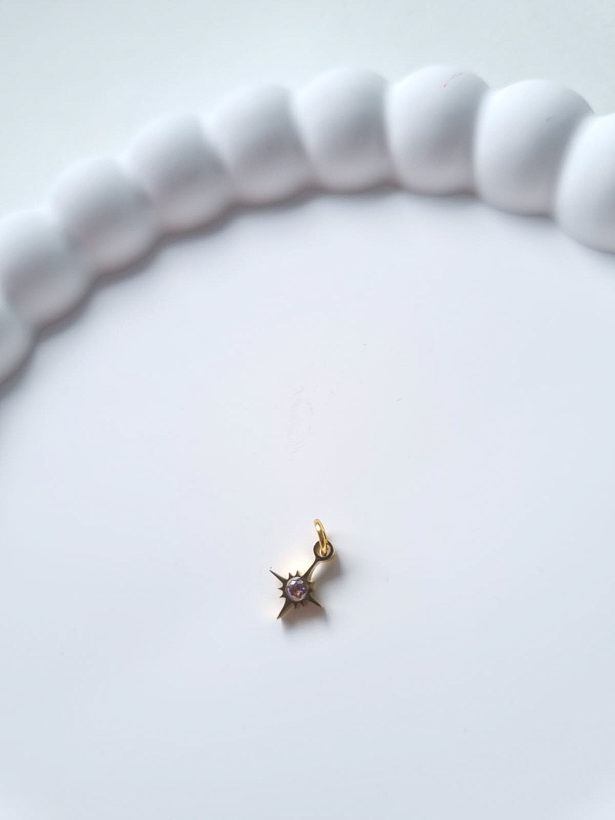 STAR BIRTHSTONE CHARM - FEBRUARY