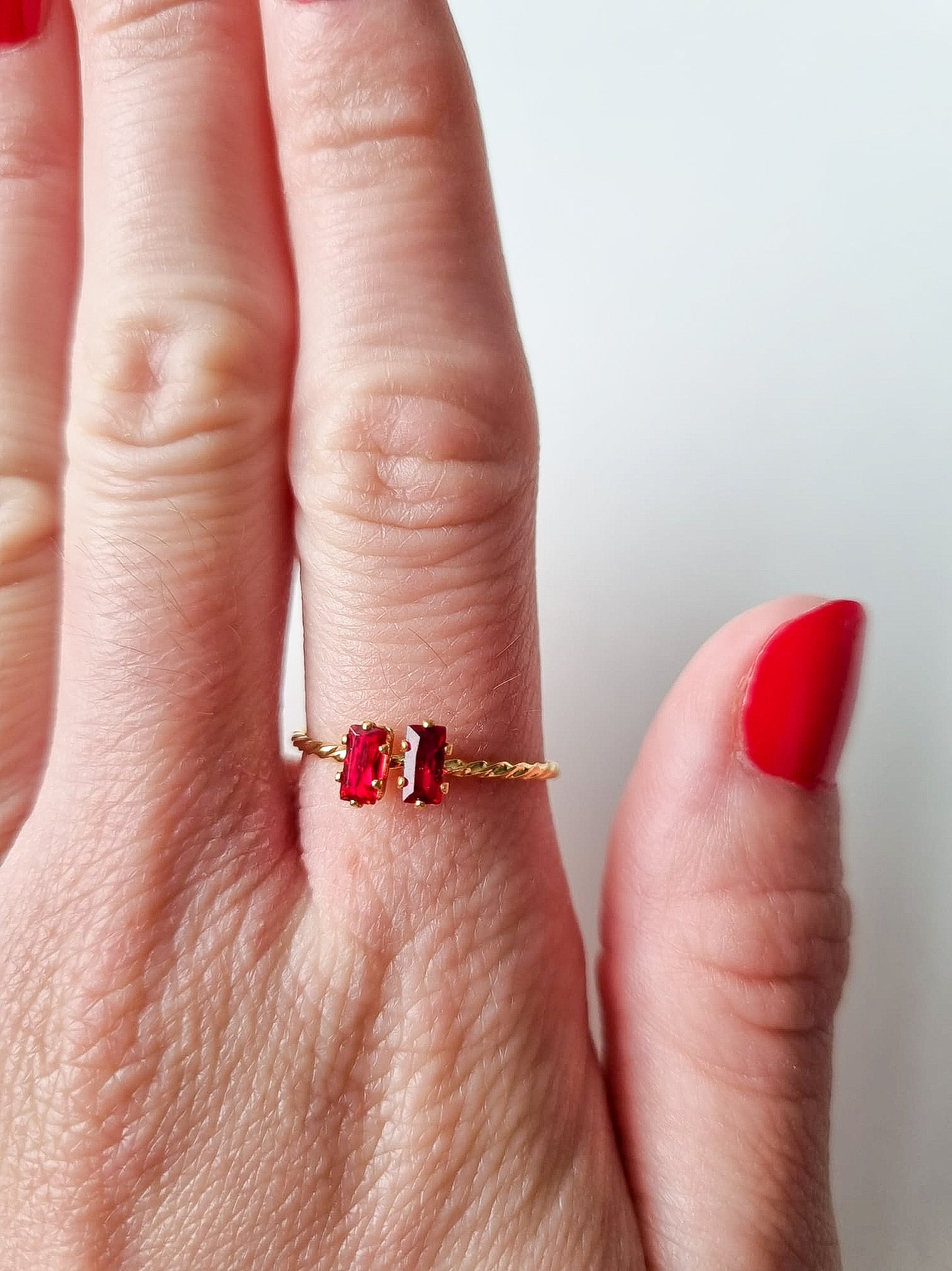 SENNEN TWO STONE RING