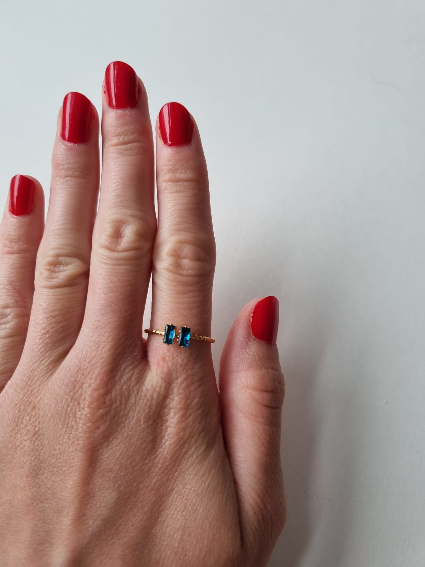 KYNANCE TWO STONE RING