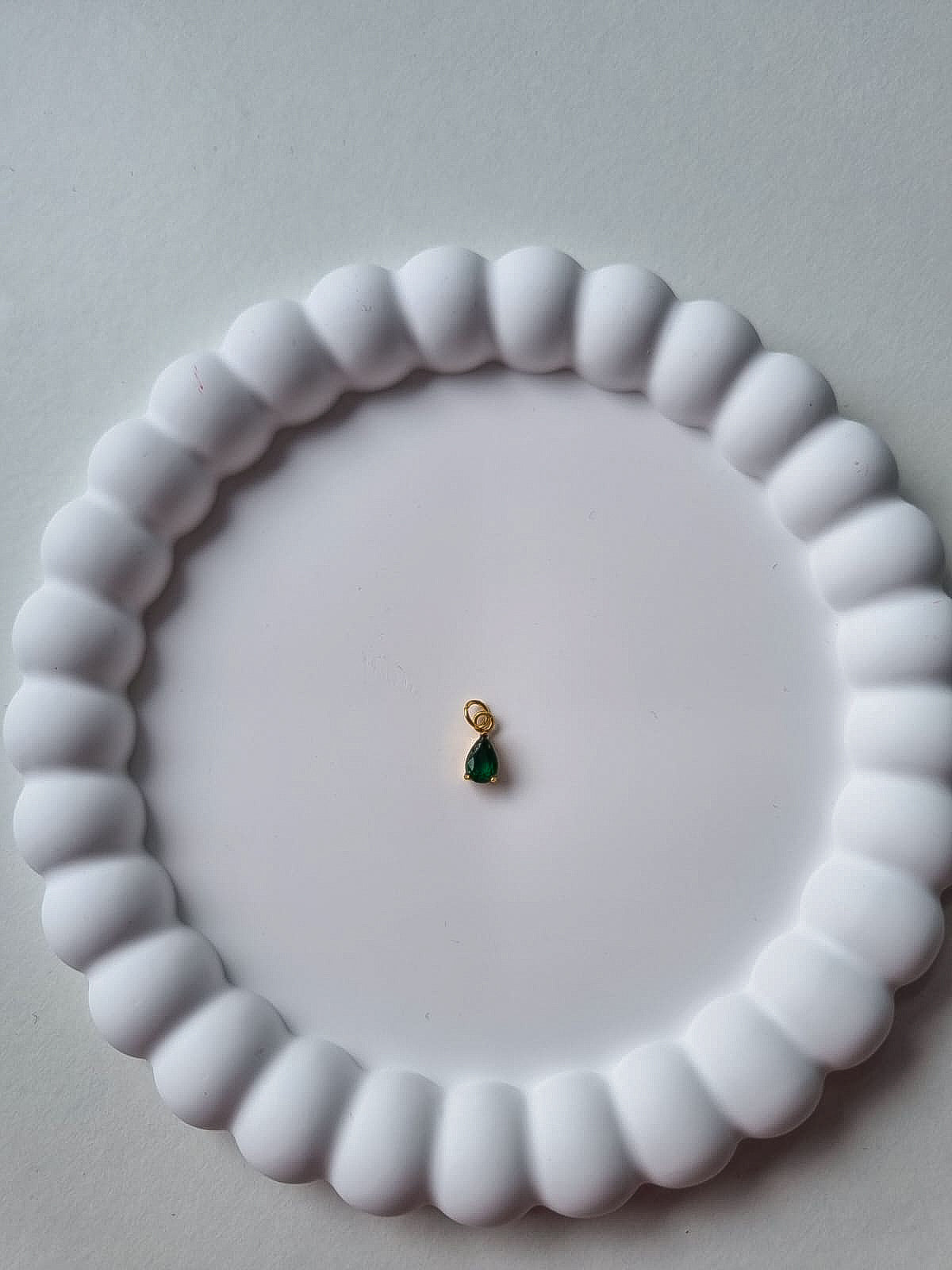 TEARDROP BIRTHSTONE CHARM - MAY