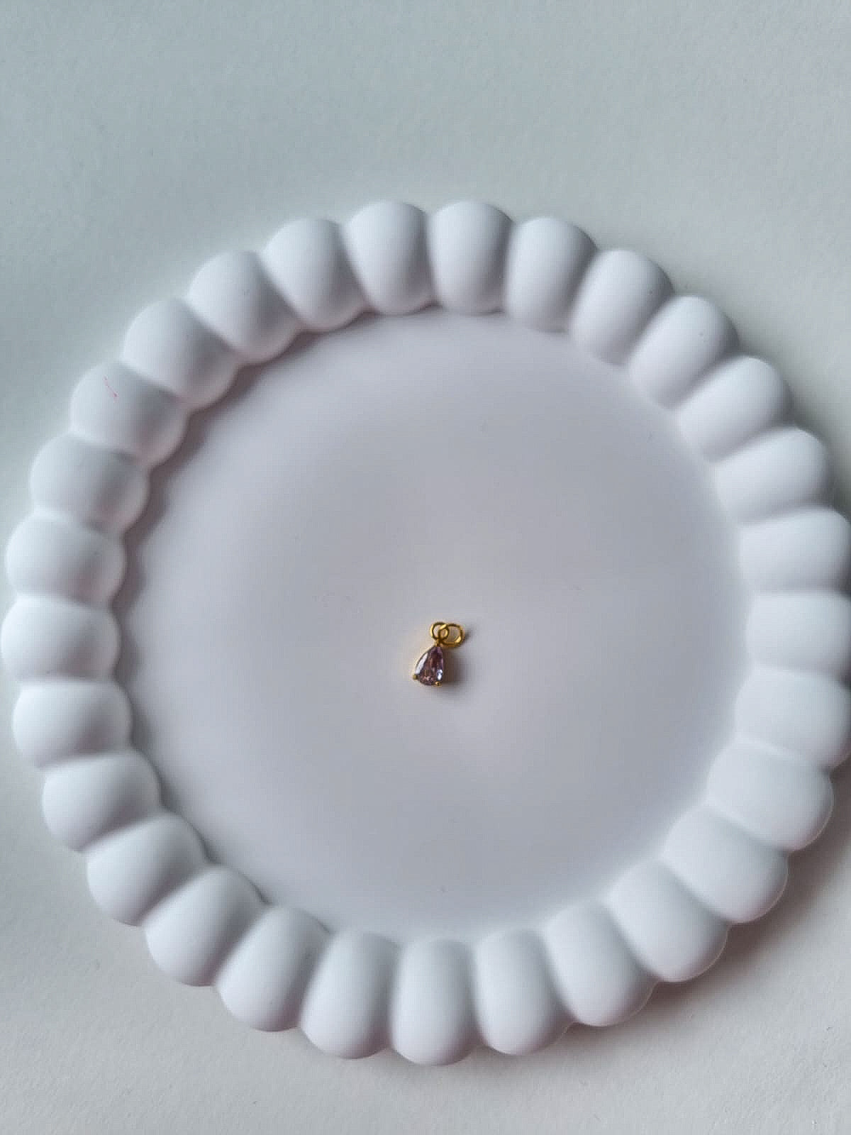 TEARDROP BIRTHSTONE CHARM - JUNE