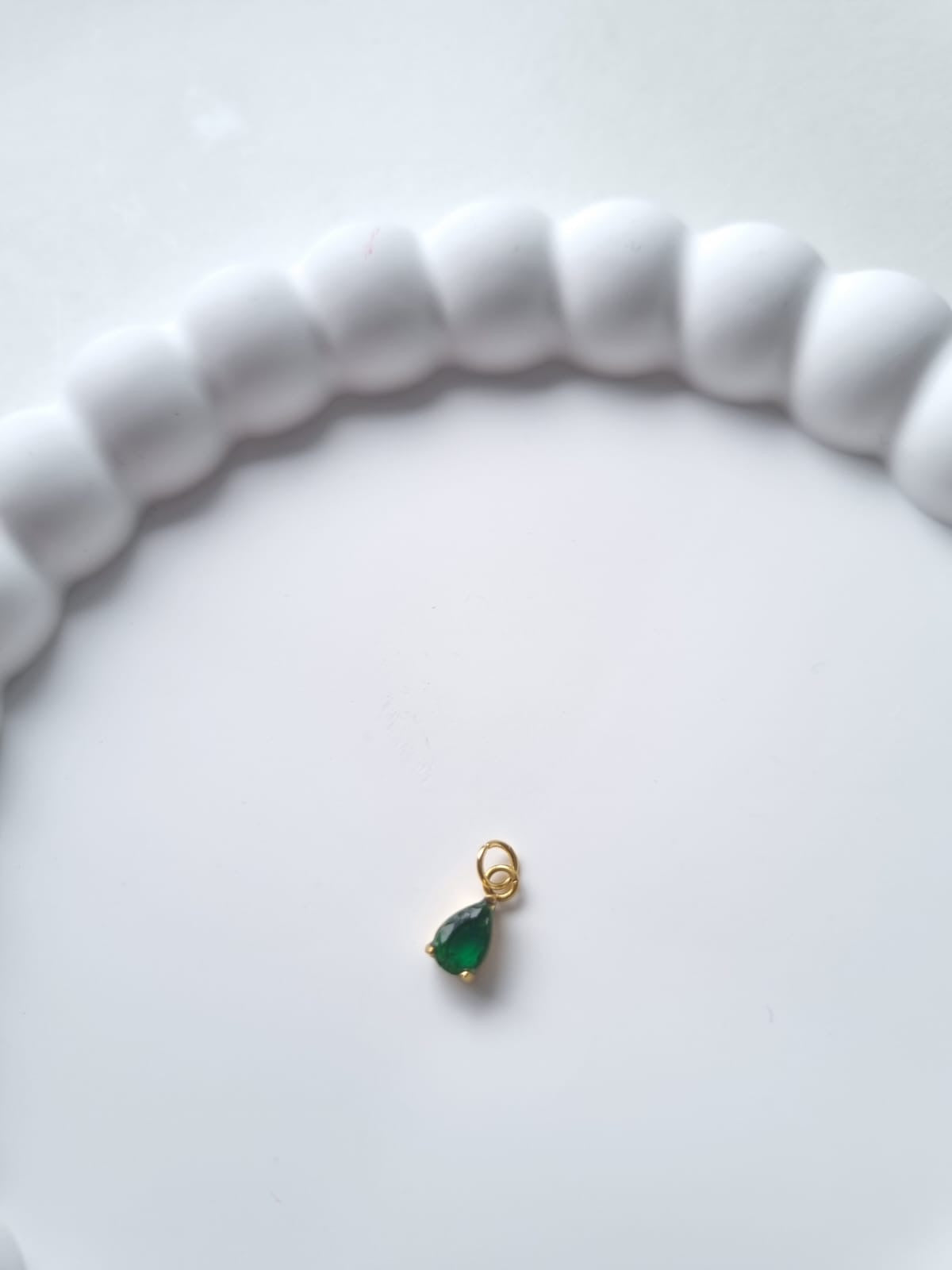 TEARDROP BIRTHSTONE CHARM - MAY