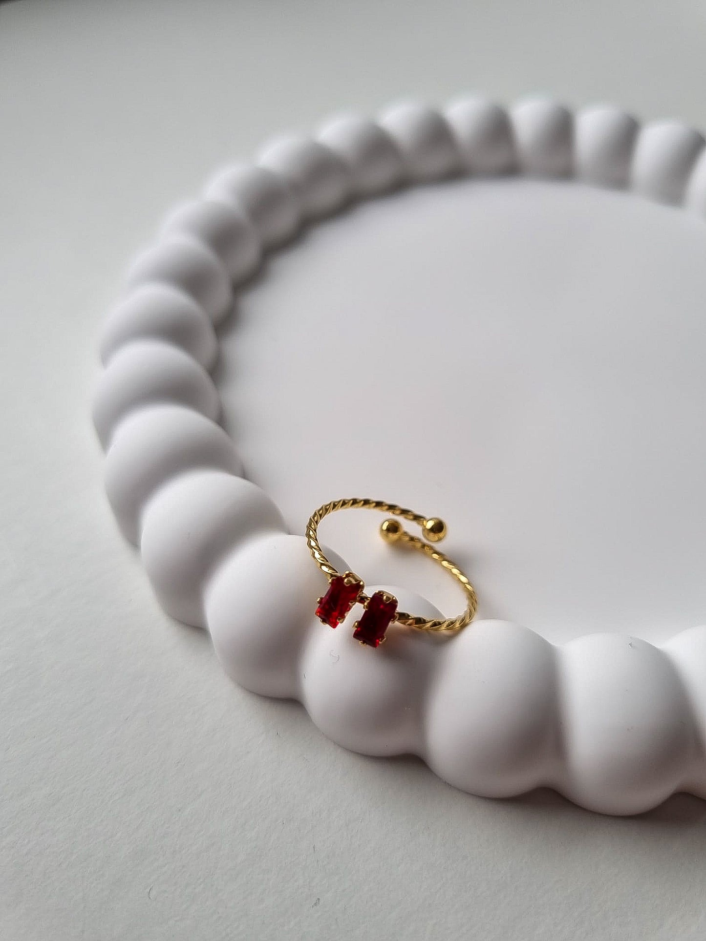 SENNEN TWO STONE RING