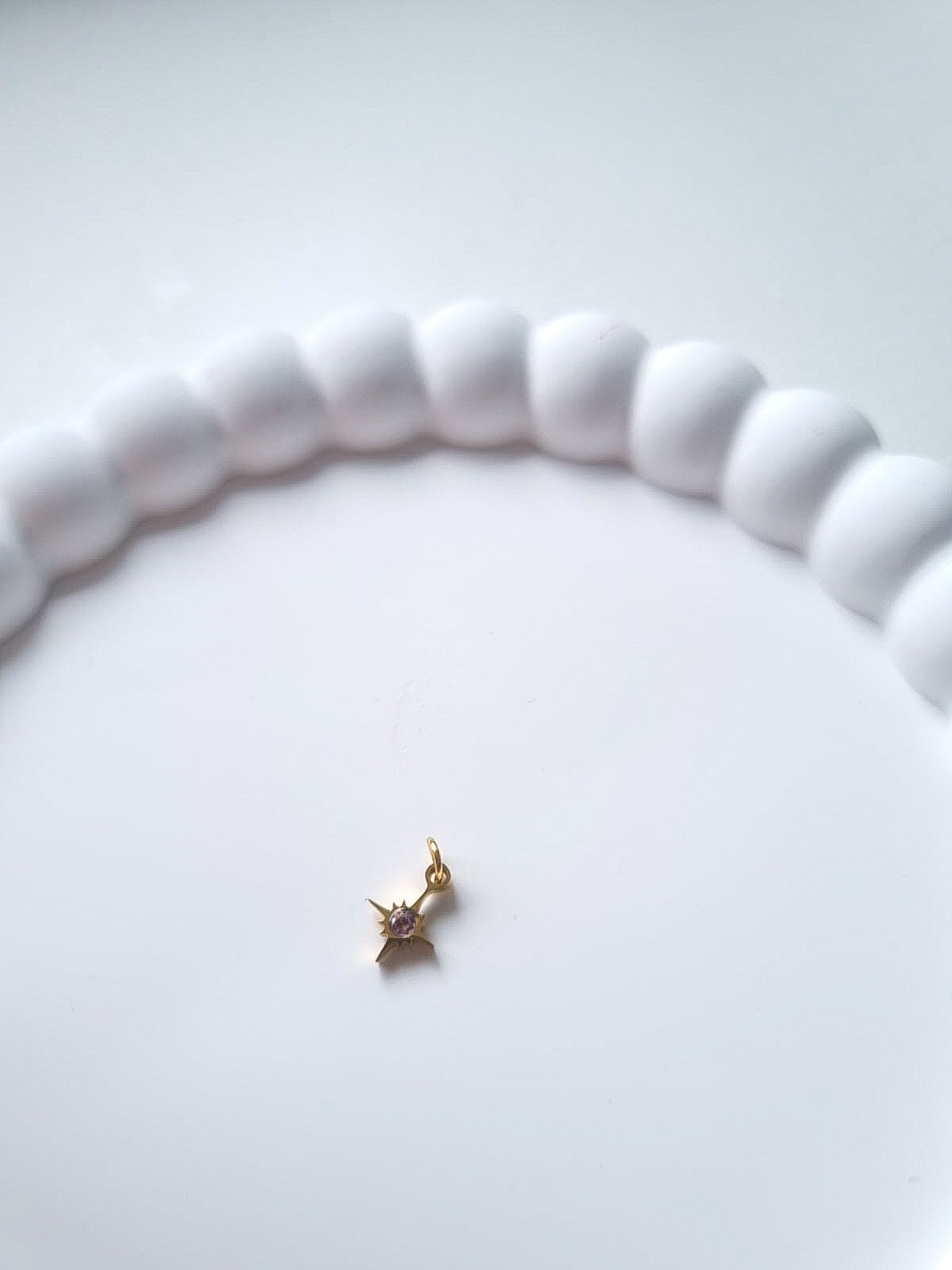 STAR BIRTHSTONE CHARM - FEBRUARY