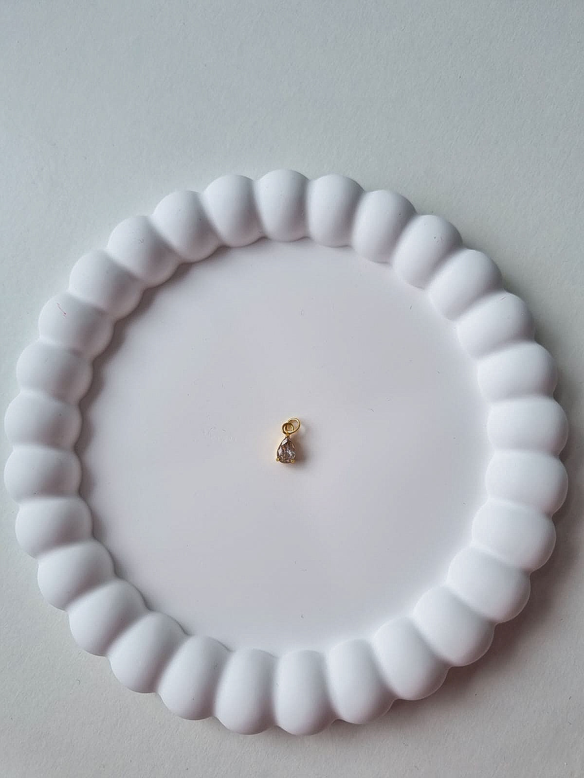 TEARDROP BIRTHSTONE CHARM - APRIL