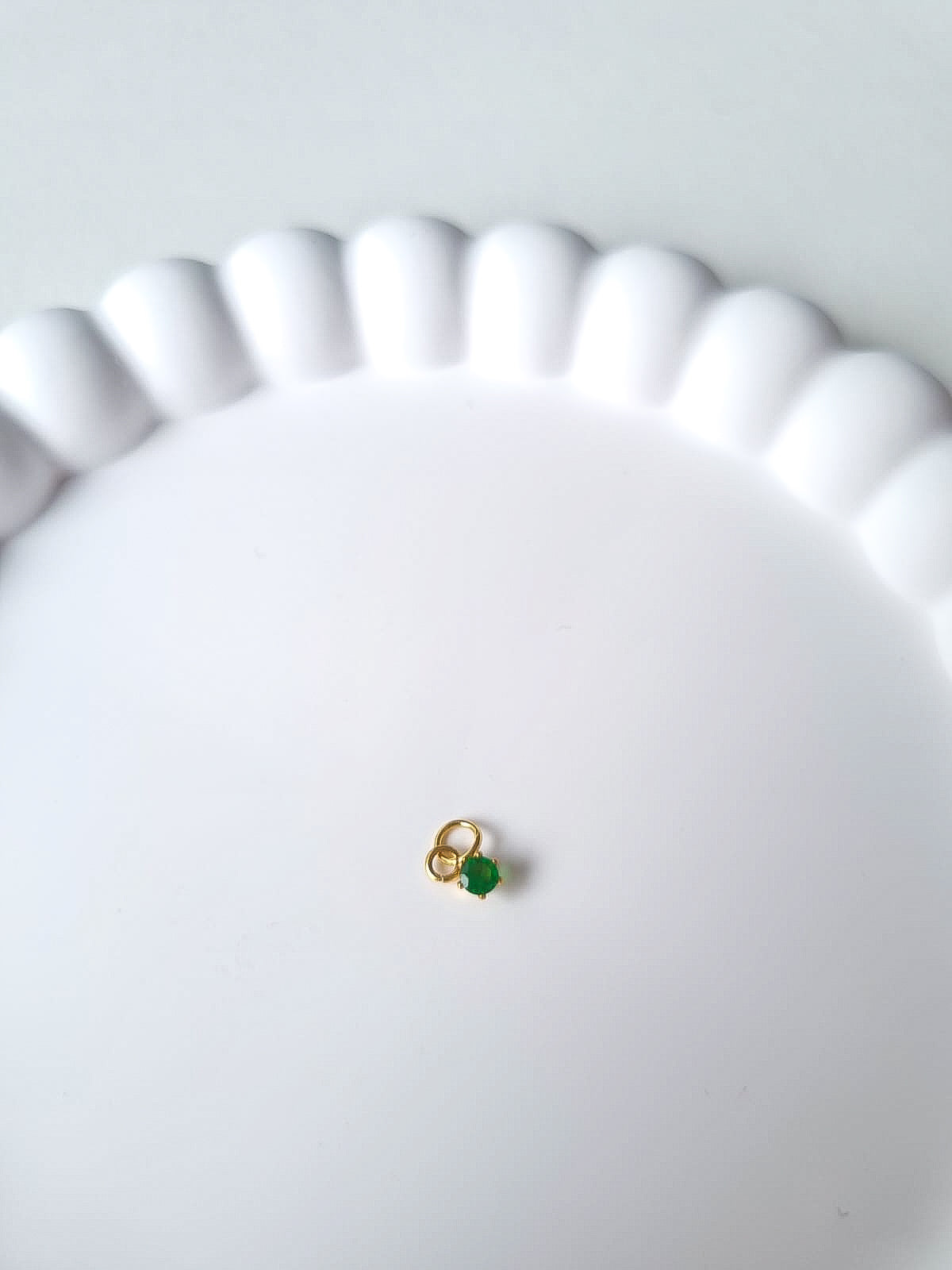 CIRCLE BIRTHSTONE CHARM - MAY