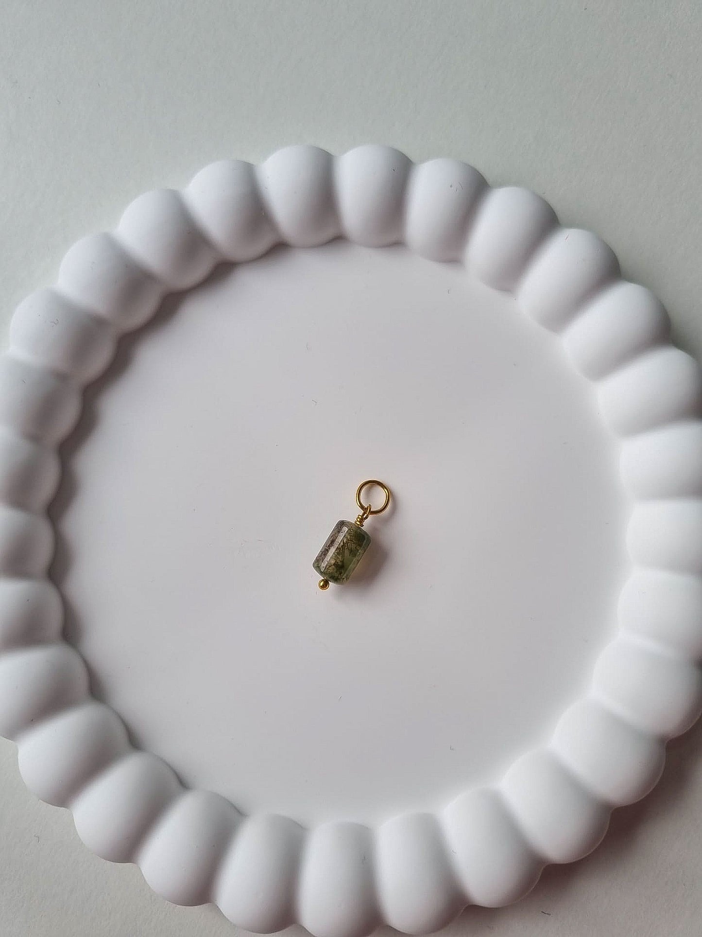 GREEN BEAD CHARM
