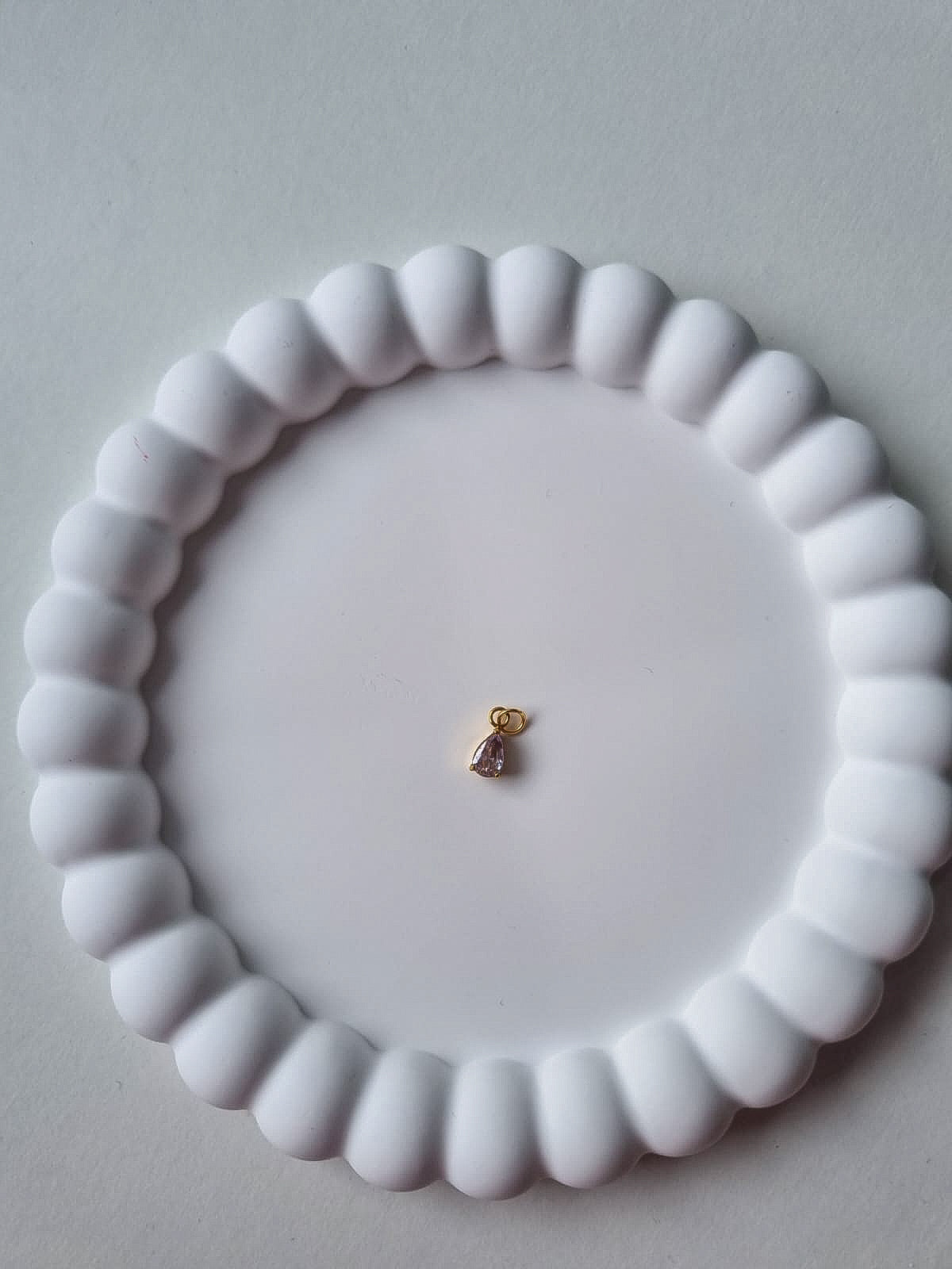 TEARDROP BIRTHSTONE CHARM - JUNE