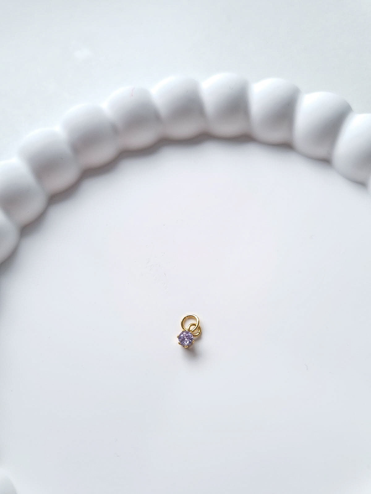 CIRCLE BIRTHSTONE CHARM - JUNE