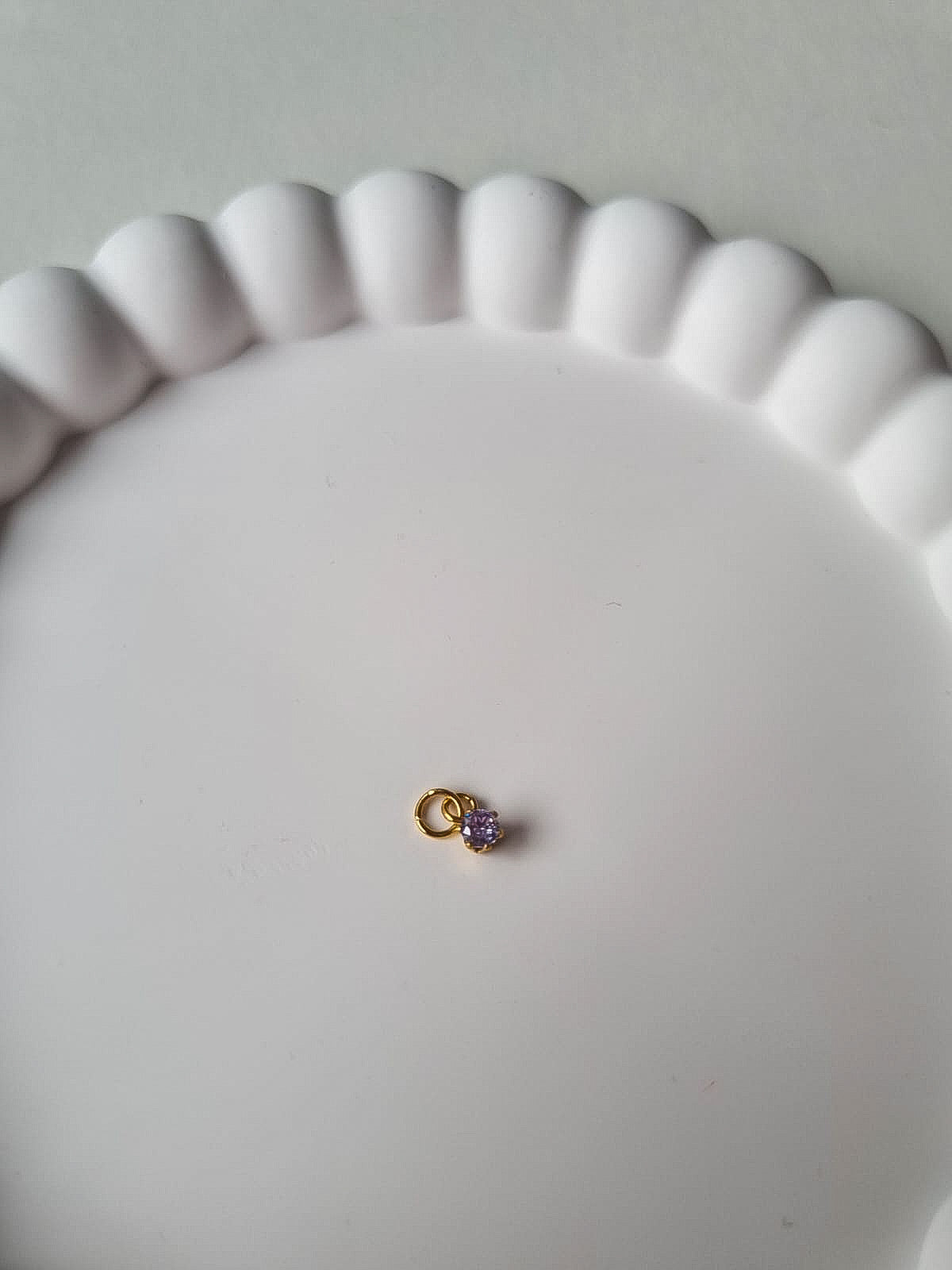 CIRCLE BIRTHSTONE CHARM - JUNE