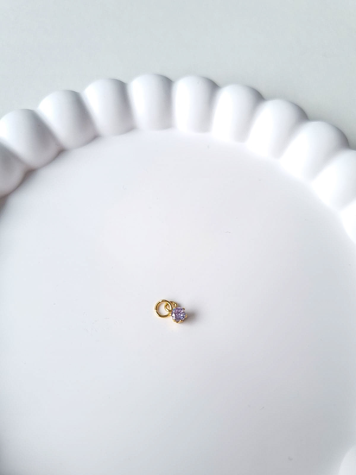 CIRCLE BIRTHSTONE CHARM - JUNE