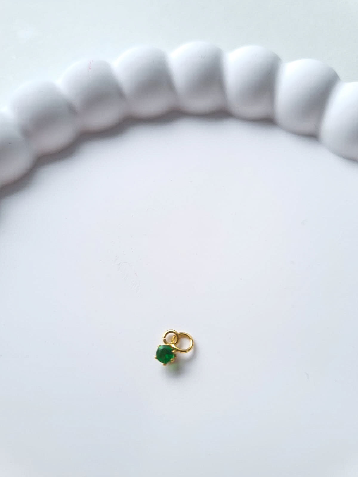 CIRCLE BIRTHSTONE CHARM - MAY
