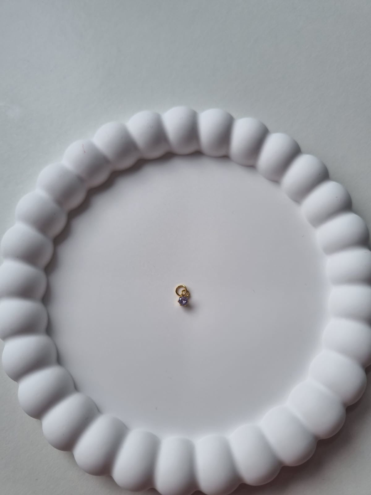 CIRCLE BIRTHSTONE CHARM - JUNE