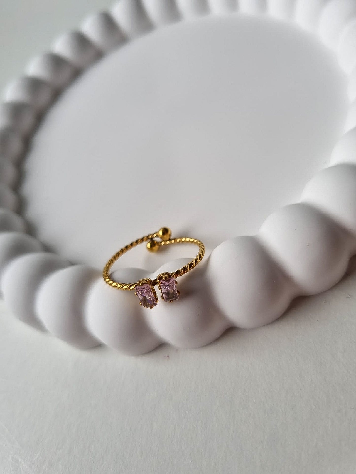 GWITHIAN TWO STONE RING
