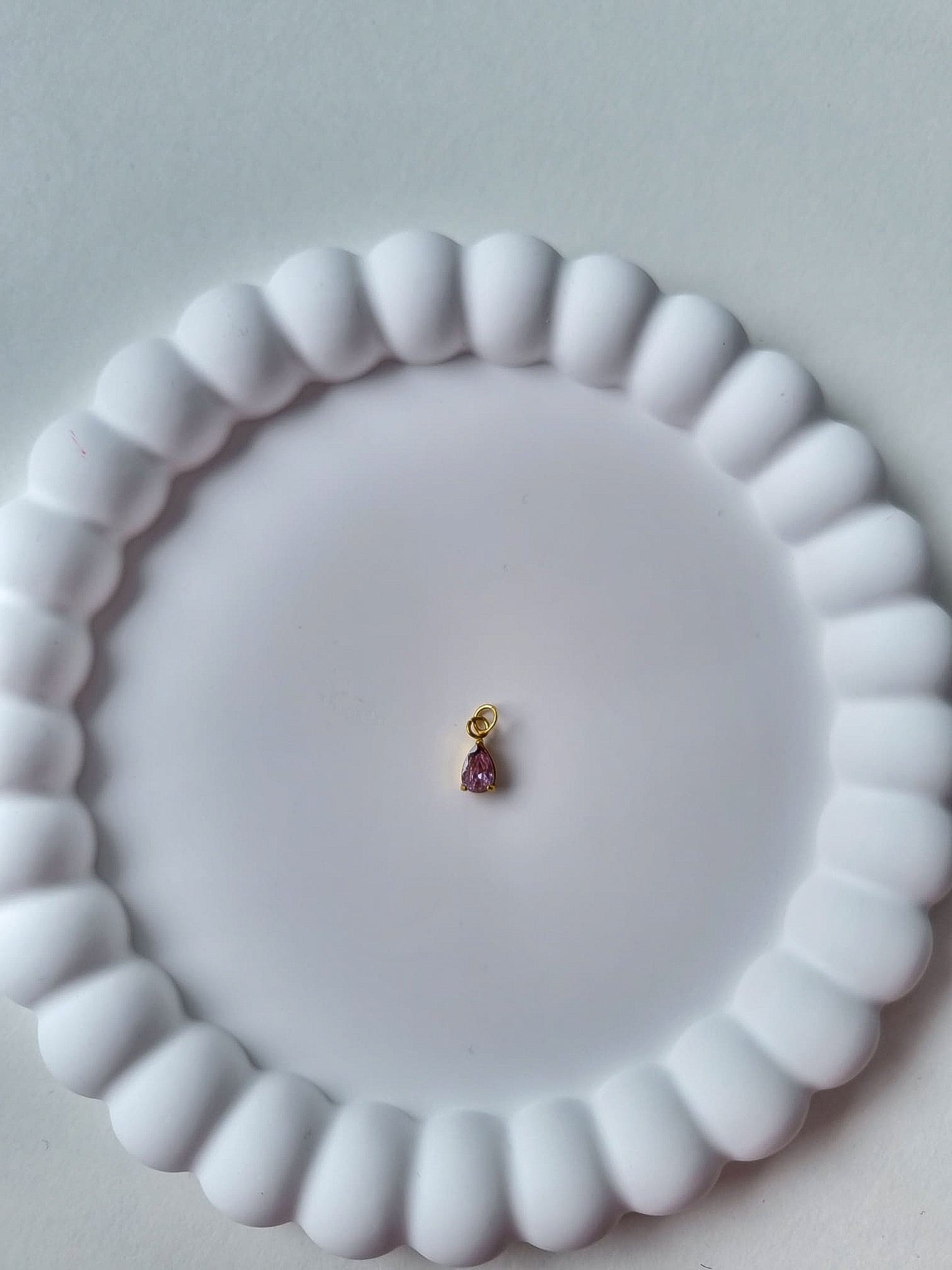 TEARDROP BIRTHSTONE CHARM - OCTOBER