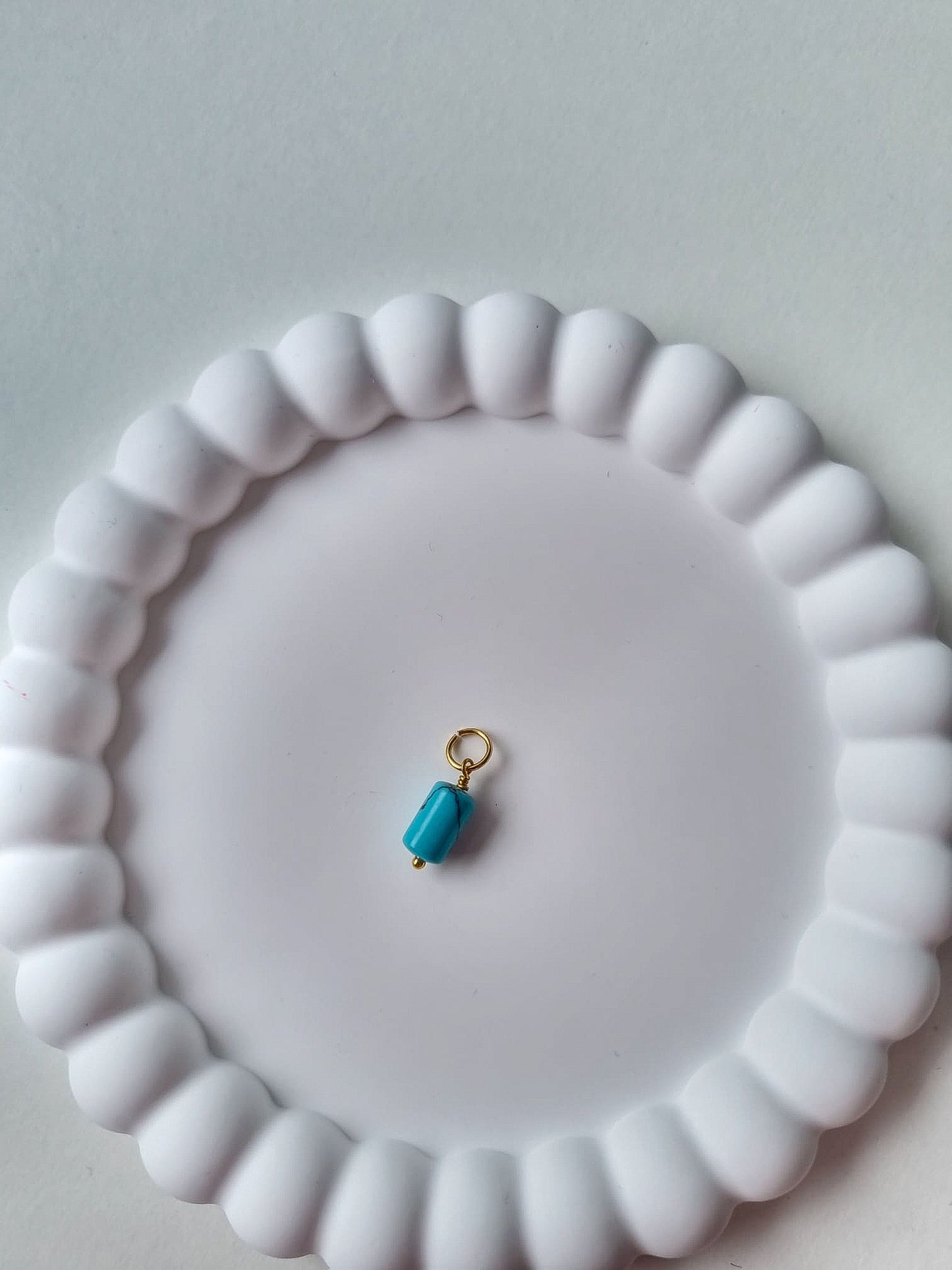 TURQUOISE BEAD CHARM