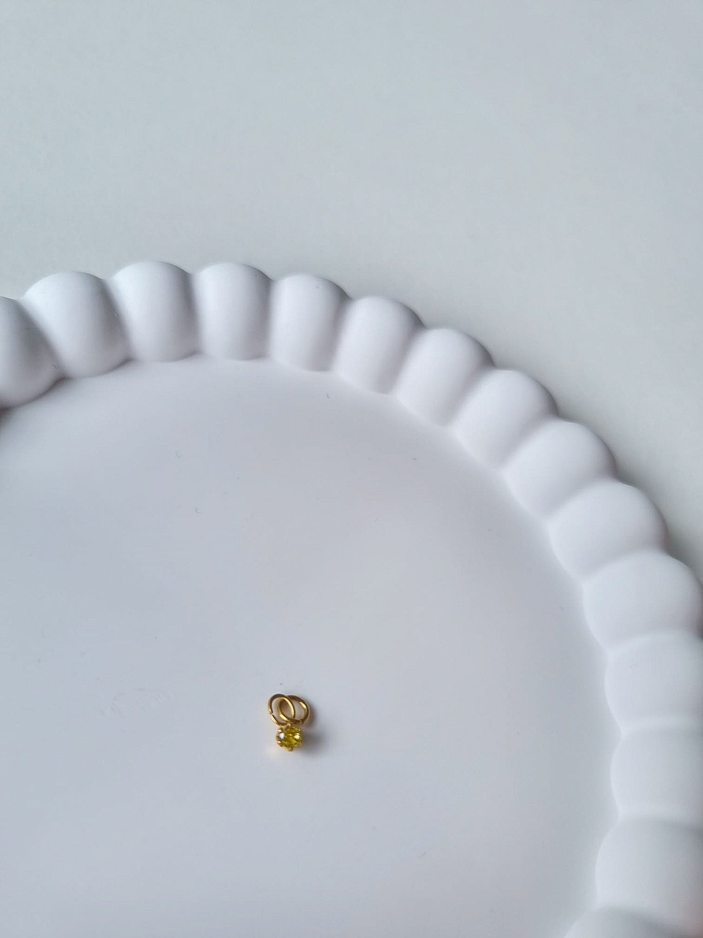 CIRCLE BIRTHSTONE CHARM - NOVEMBER