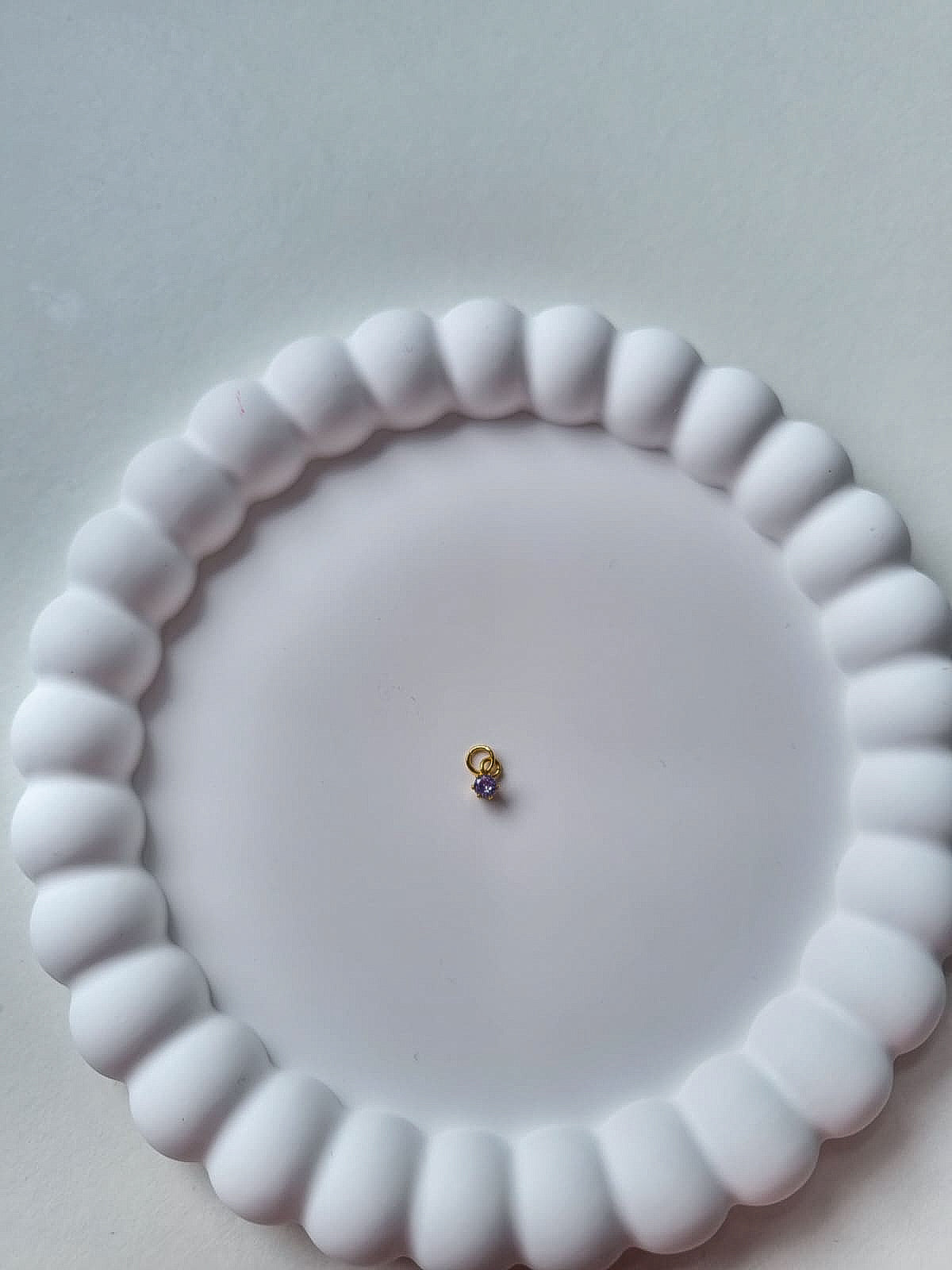 CIRCLE BIRTHSTONE CHARM - JUNE