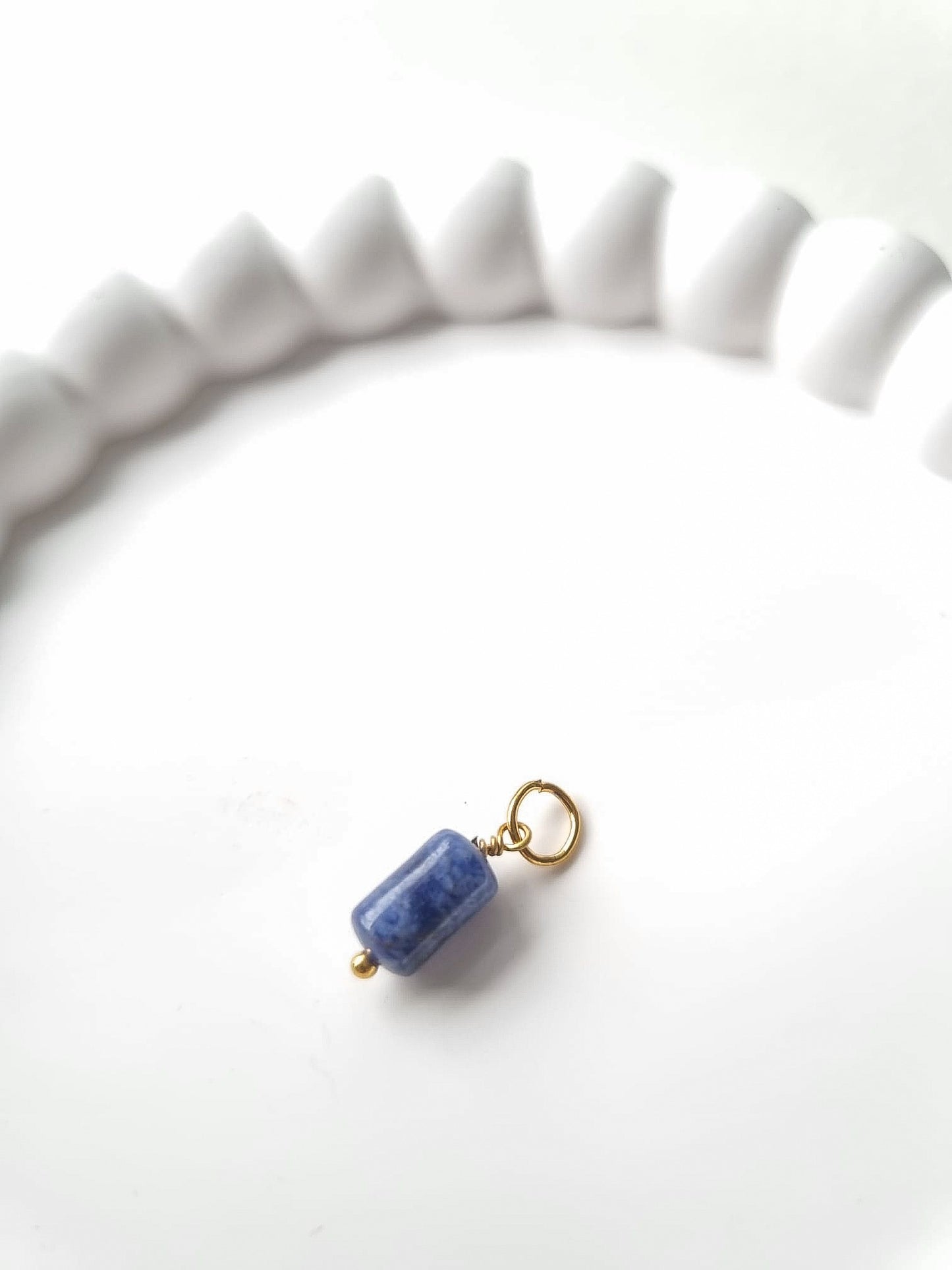 DARK BLUE BEAD CHARM