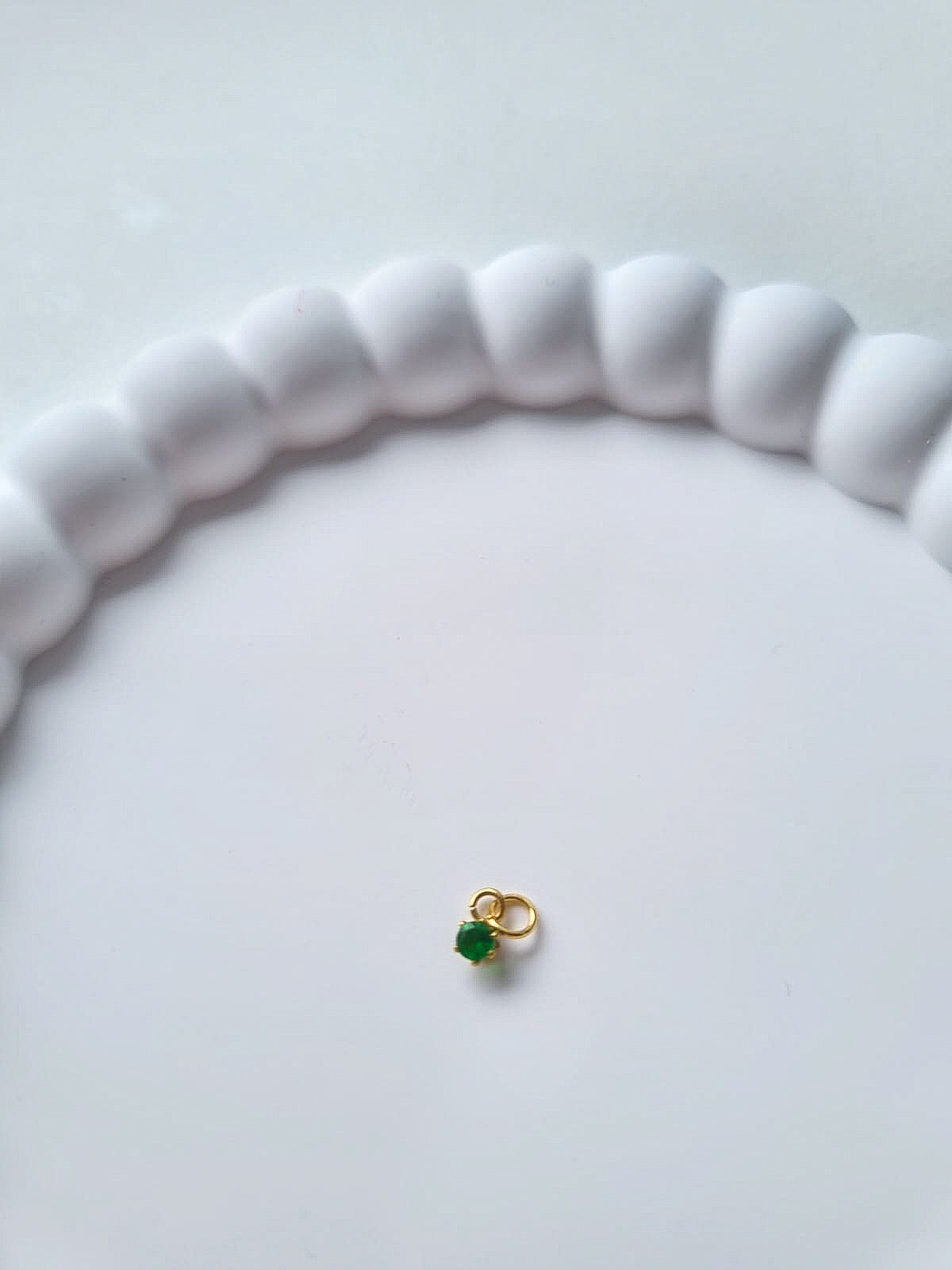 CIRCLE BIRTHSTONE CHARM - MAY