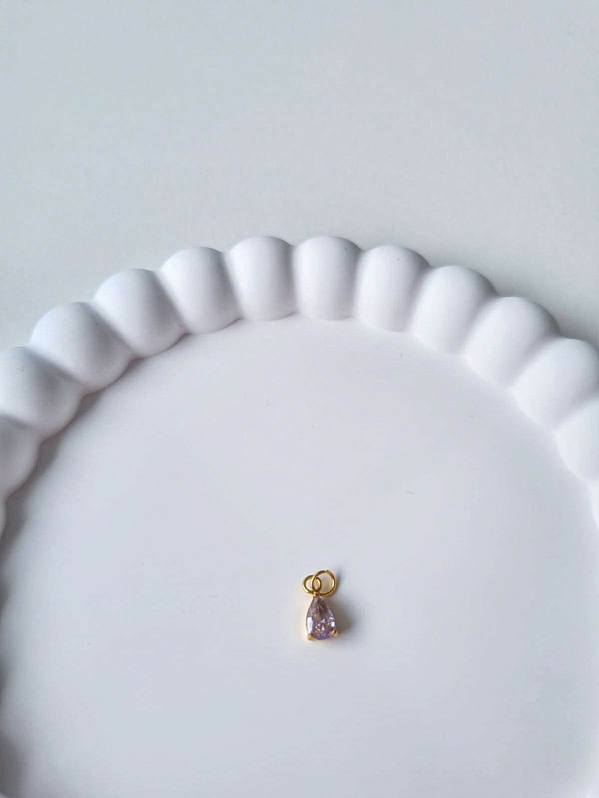 TEARDROP BIRTHSTONE CHARM - JUNE