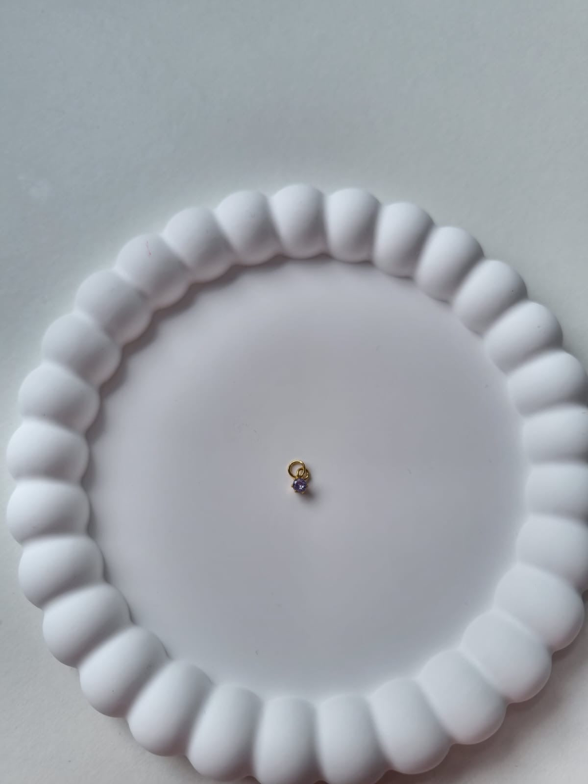 CIRCLE BIRTHSTONE CHARM - JUNE