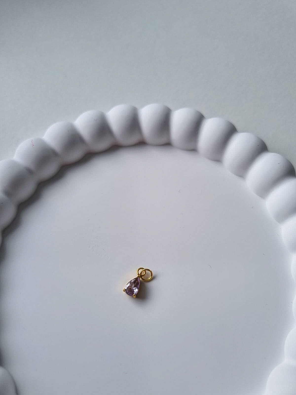 TEARDROP BIRTHSTONE CHARM - JUNE