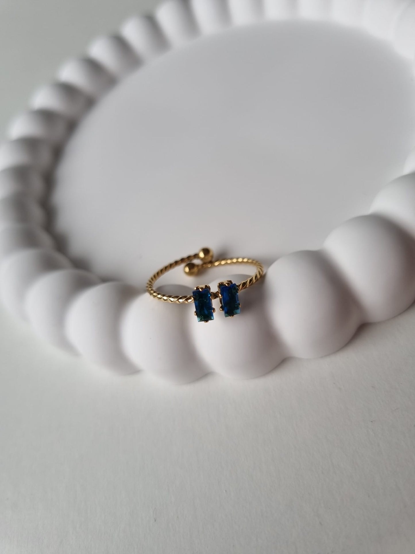 KYNANCE TWO STONE RING
