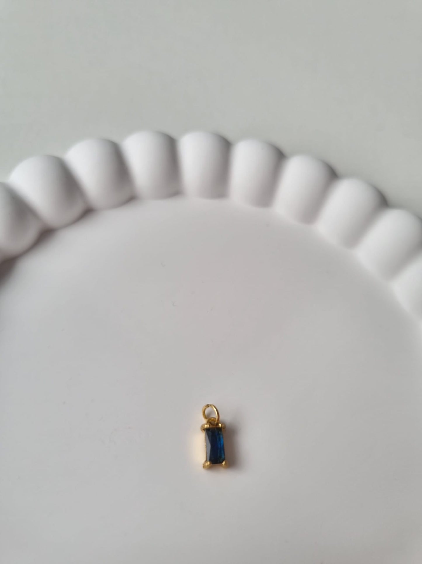RECTANGLE BIRTHSTONE CHARM - SEPTEMBER