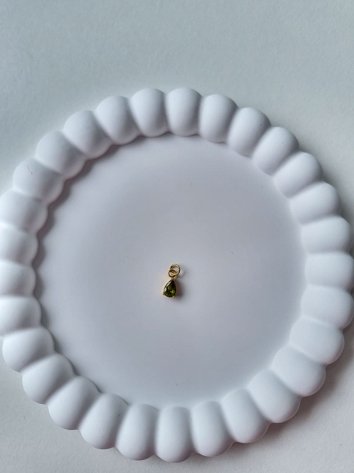 TEARDROP BIRTHSTONE CHARM - AUGUST