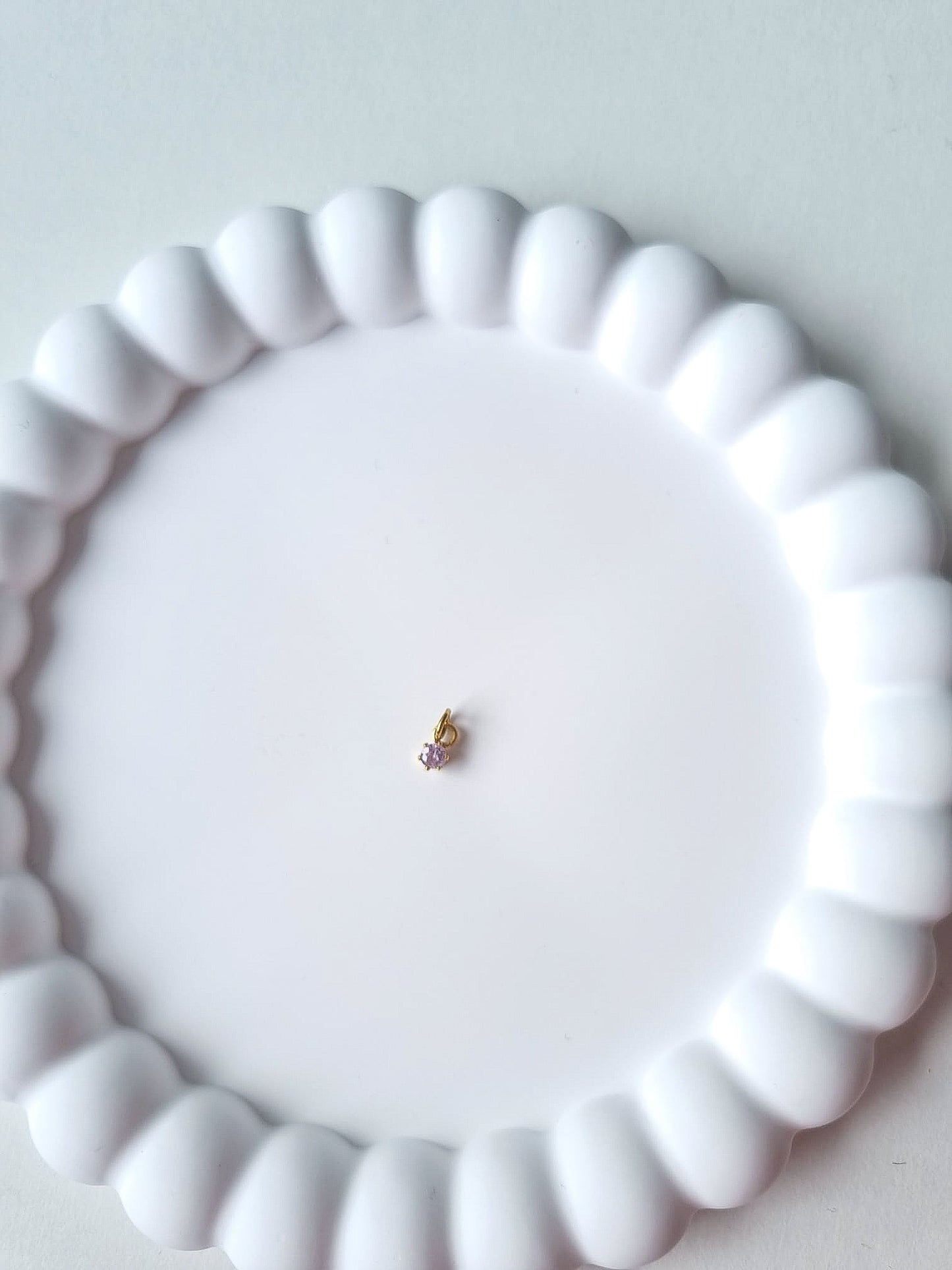 CIRCLE BIRTHSTONE CHARM - OCTOBER