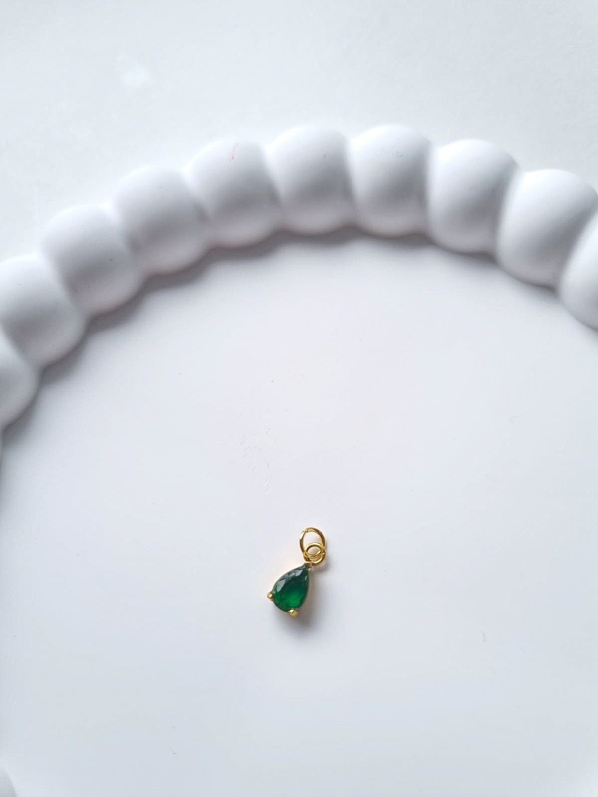 TEARDROP BIRTHSTONE CHARM - MAY