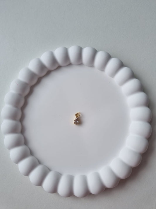 TEARDROP BIRTHSTONE CHARM - APRIL
