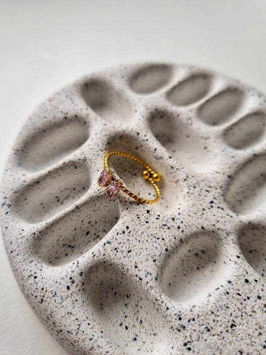 GWITHIAN TWO STONE RING