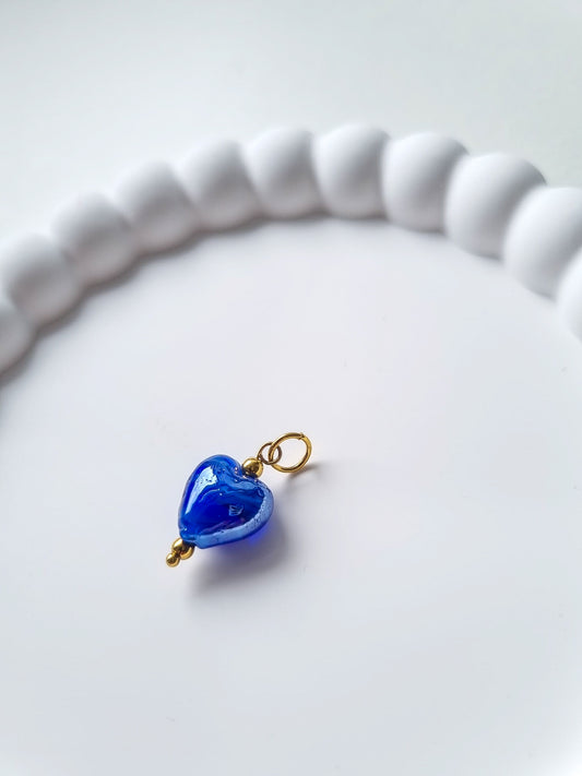 DARK BLUE HEART CHARM