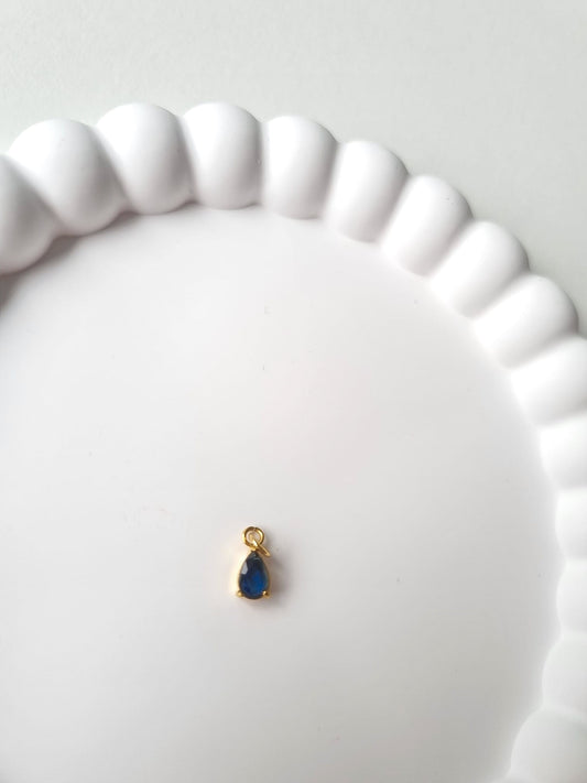 TEARDROP BIRTHSTONE CHARM - SEPTEMBER
