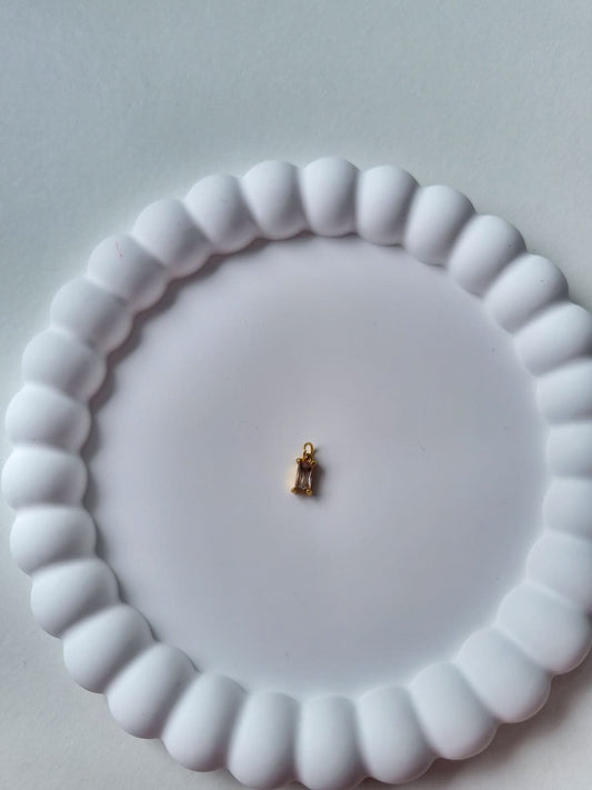 RECTANGLE BIRTHSTONE CHARM - JUNE