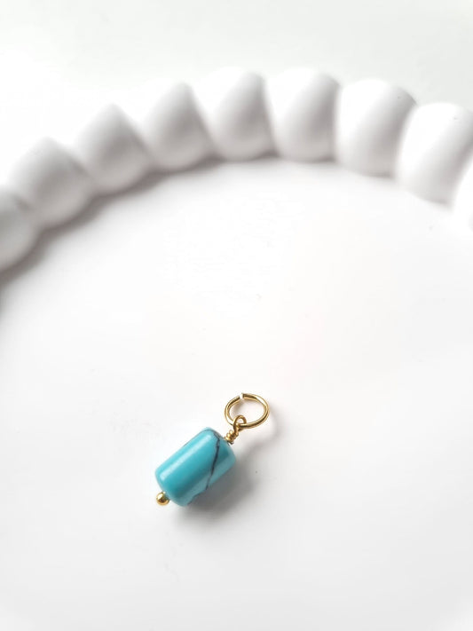 TURQUOISE BEAD CHARM