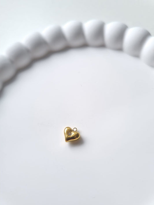 GOLD HEART CHARM