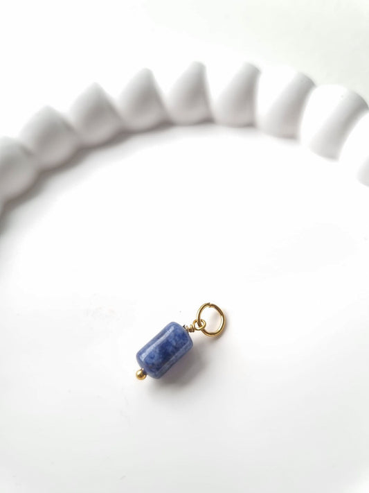 DARK BLUE BEAD CHARM